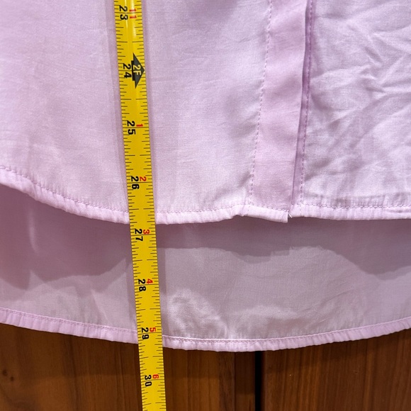 Express Women's Light Pink Purple Button Down Shirt - Picture 6 of 7